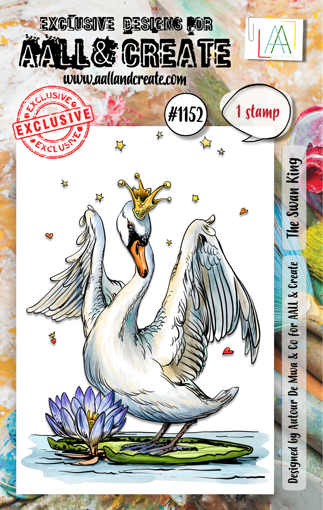 AALL and Create - A7 Stamp Set - The Swan King