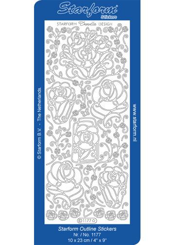 Deco Stickers - Doodle Design Roses