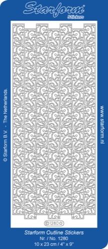 Deco Stickers - Ribbon Border - Decorative Swirl