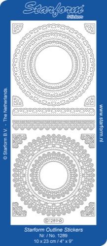 Deco Stickers - Floral Circle Frame