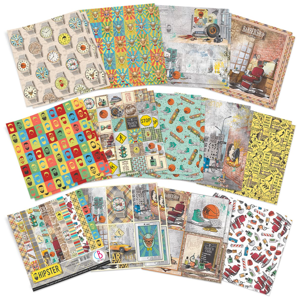 Ciao Bella Hipster Paper Pad 6"x6" 24/Pkg