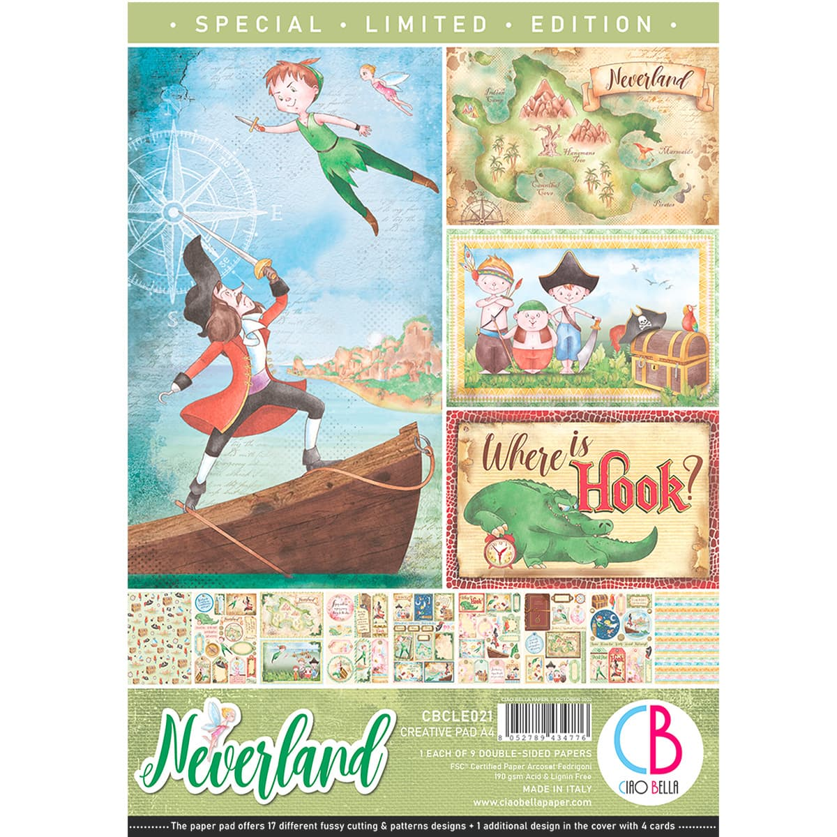 Ciao Bella Neverland Limited Edition Creative Pad A4 9/Pkg