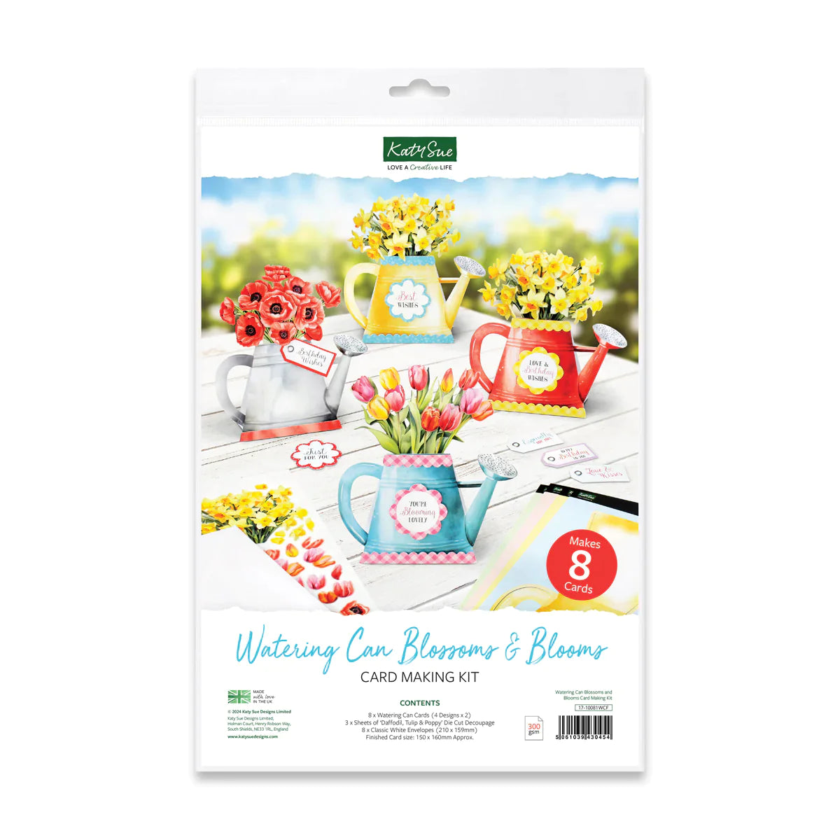 Watering Can Blossoms and Blooms, Card Making Kit