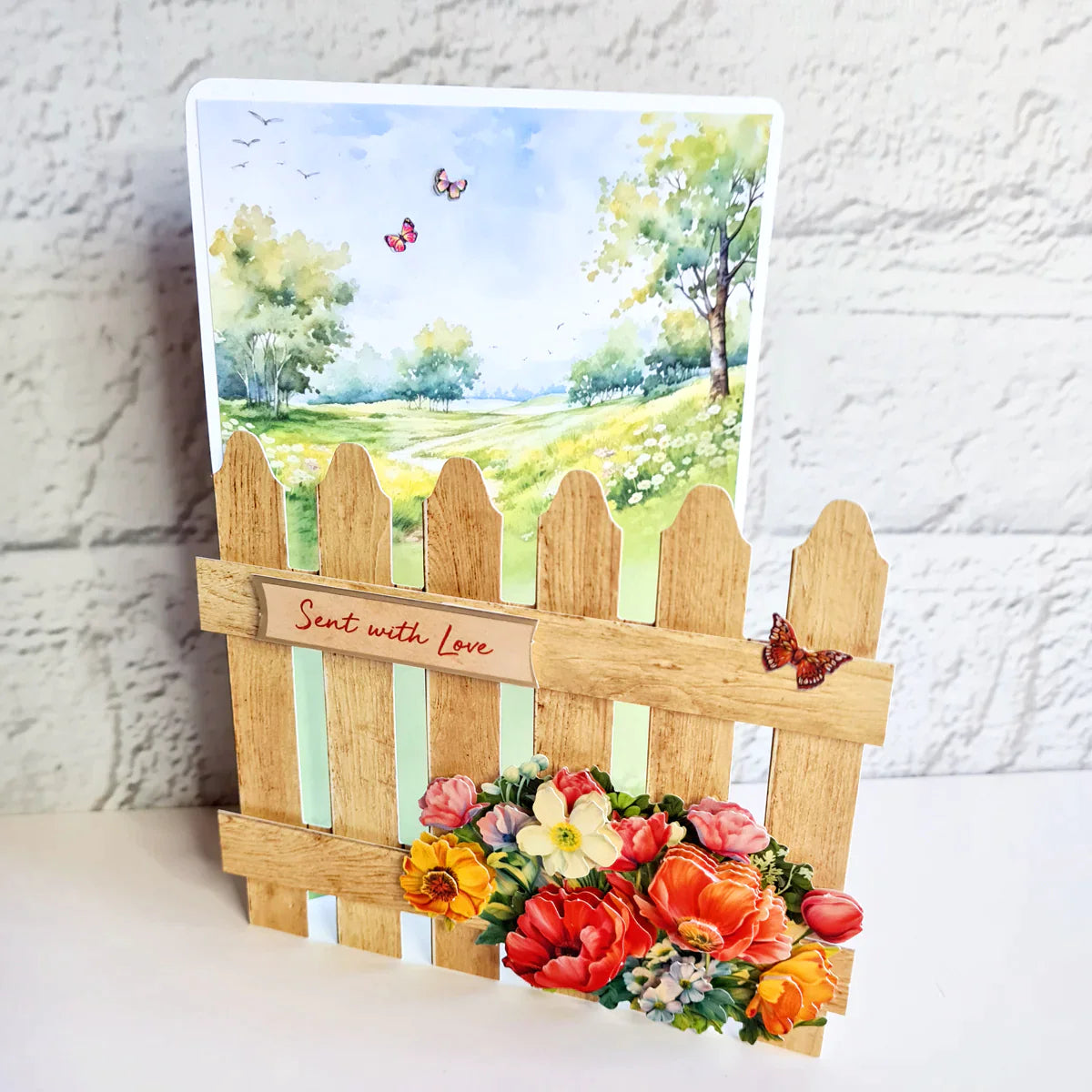 Pretty Petals Picket Fence, Card Making Kit