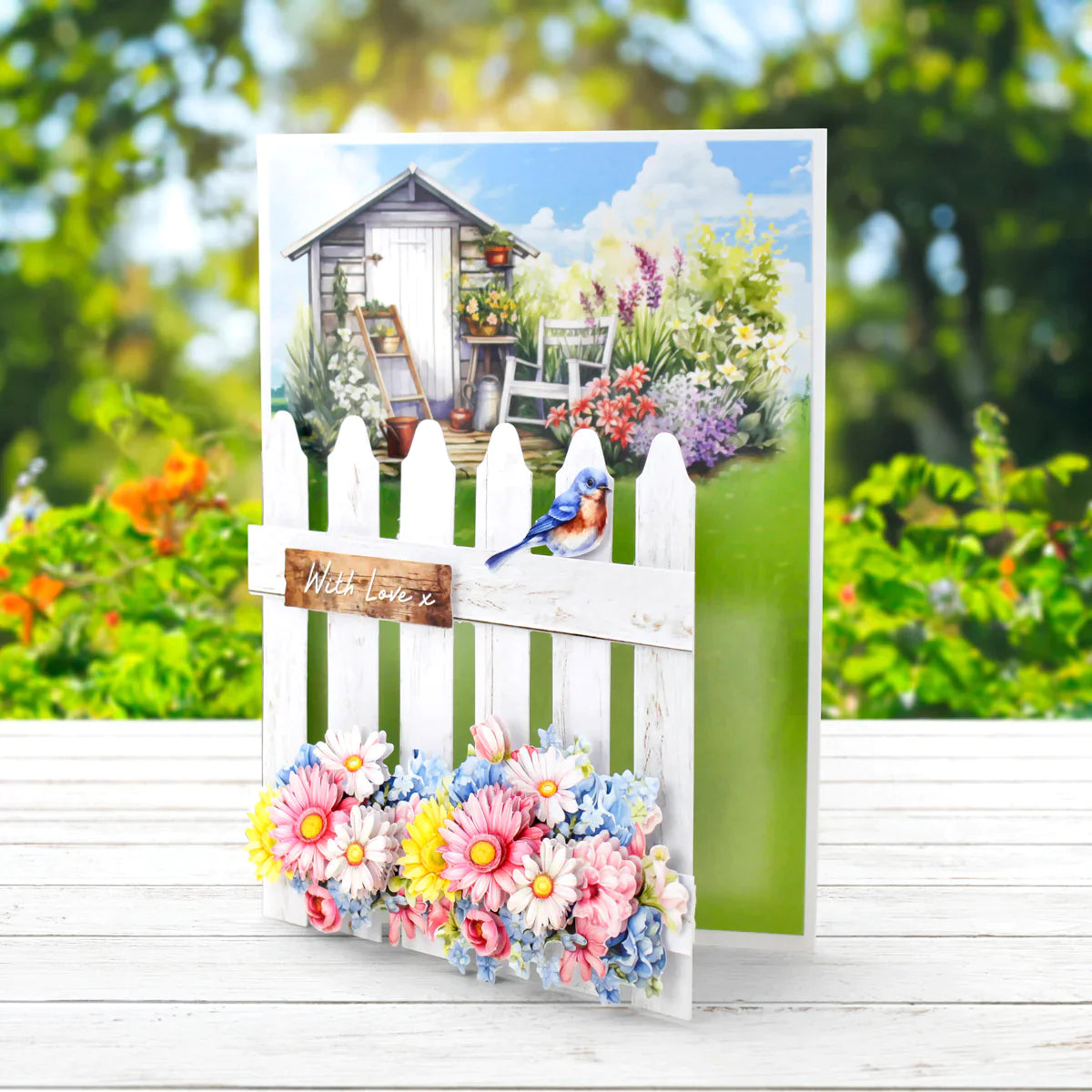 Pretty Petals Picket Fence, Card Making Kit