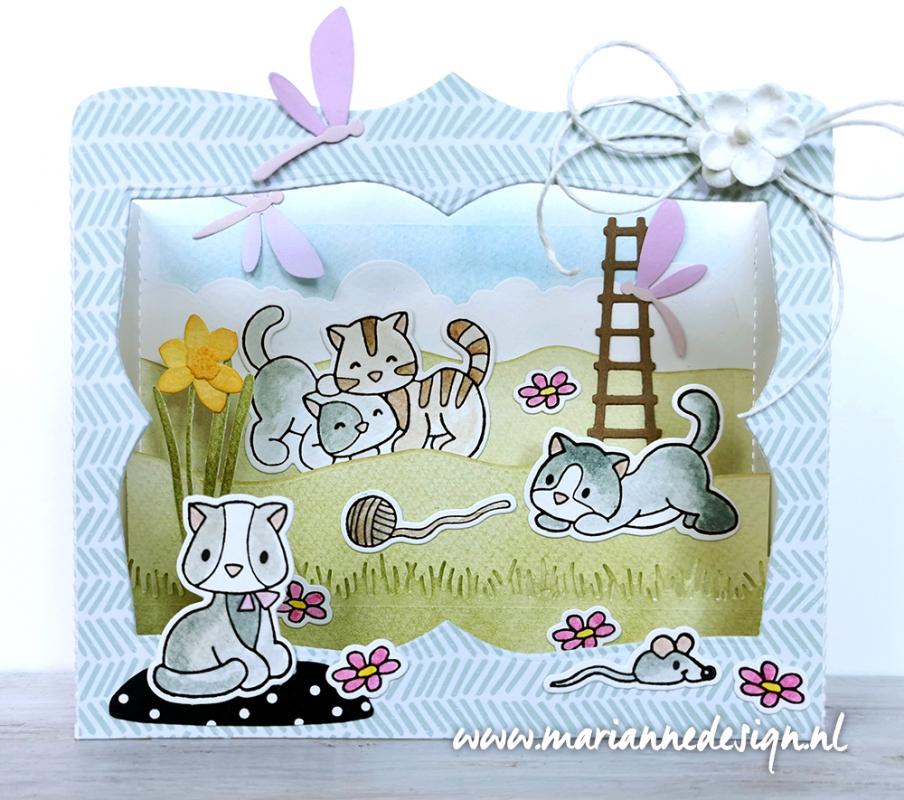 Marianne Design Craftables Die - Slimline Grass-Horizon-Clouds