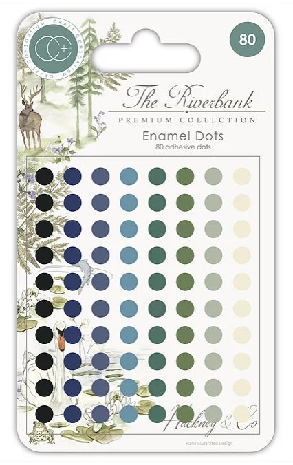 The Riverbank - Adhesive Enamel Dots