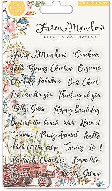 Farm Meadow - Stamp Set - Sentiments