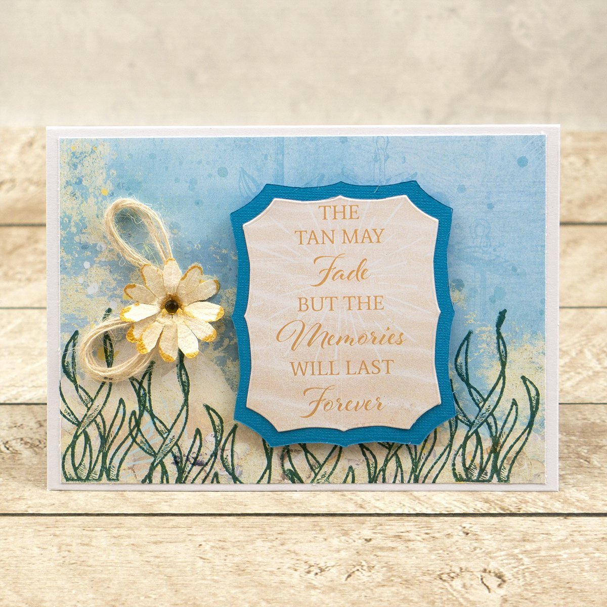 Couture Creations Seaside Girl Seaweed Mini Stamp and Die Set