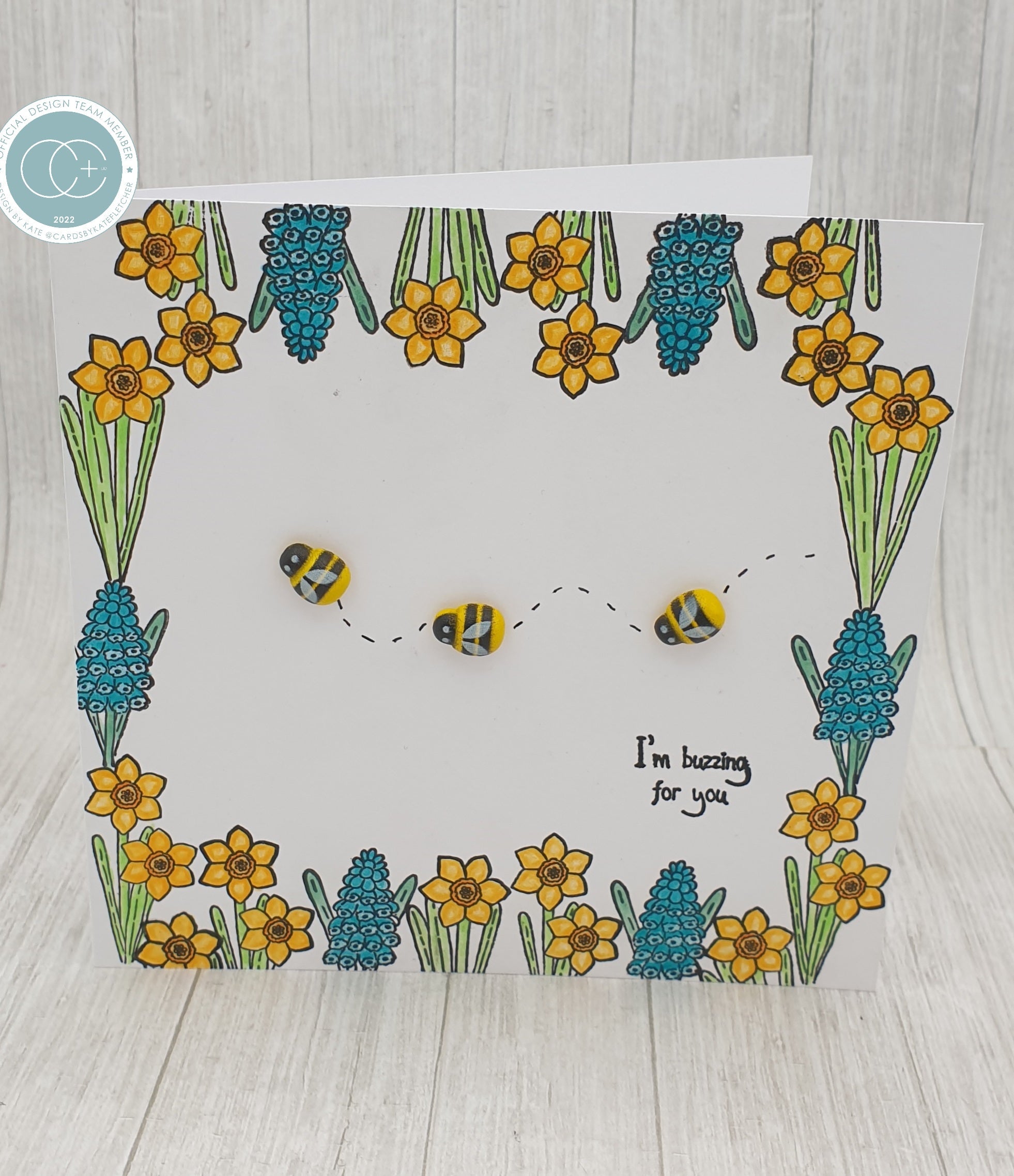 Craft Consortium Let Spring Begin - Adhesive Wooden Bees