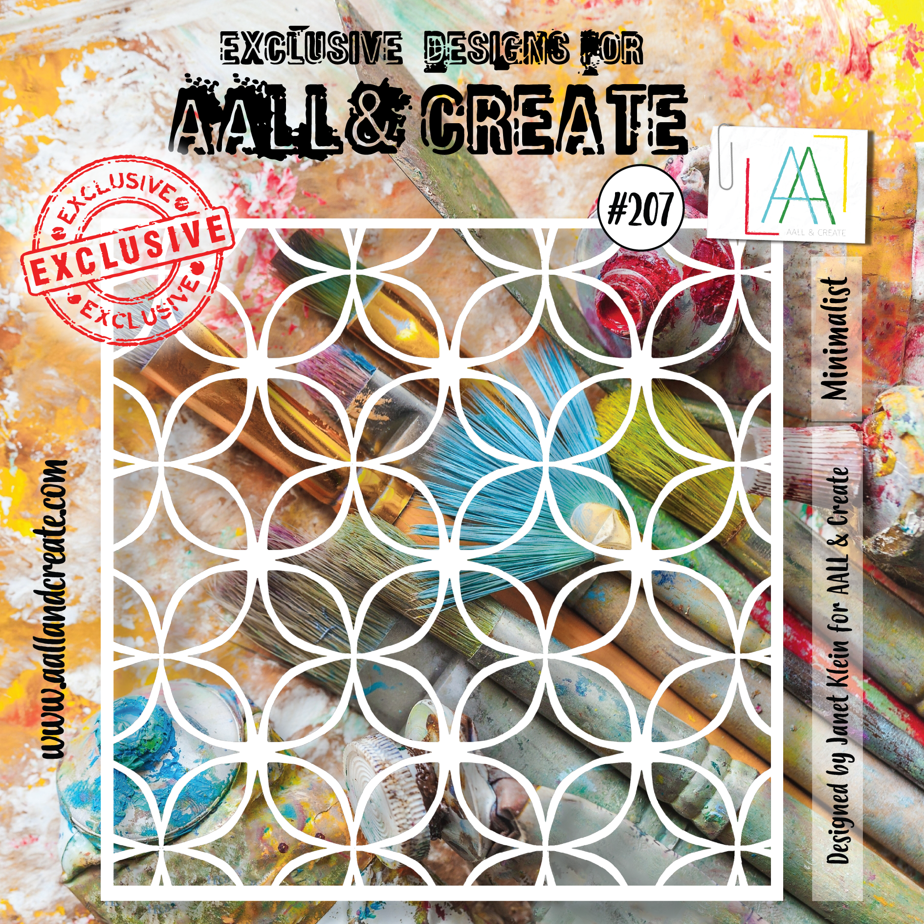 AALL and Create  6"x6" Stencil - 207 - Minimalist