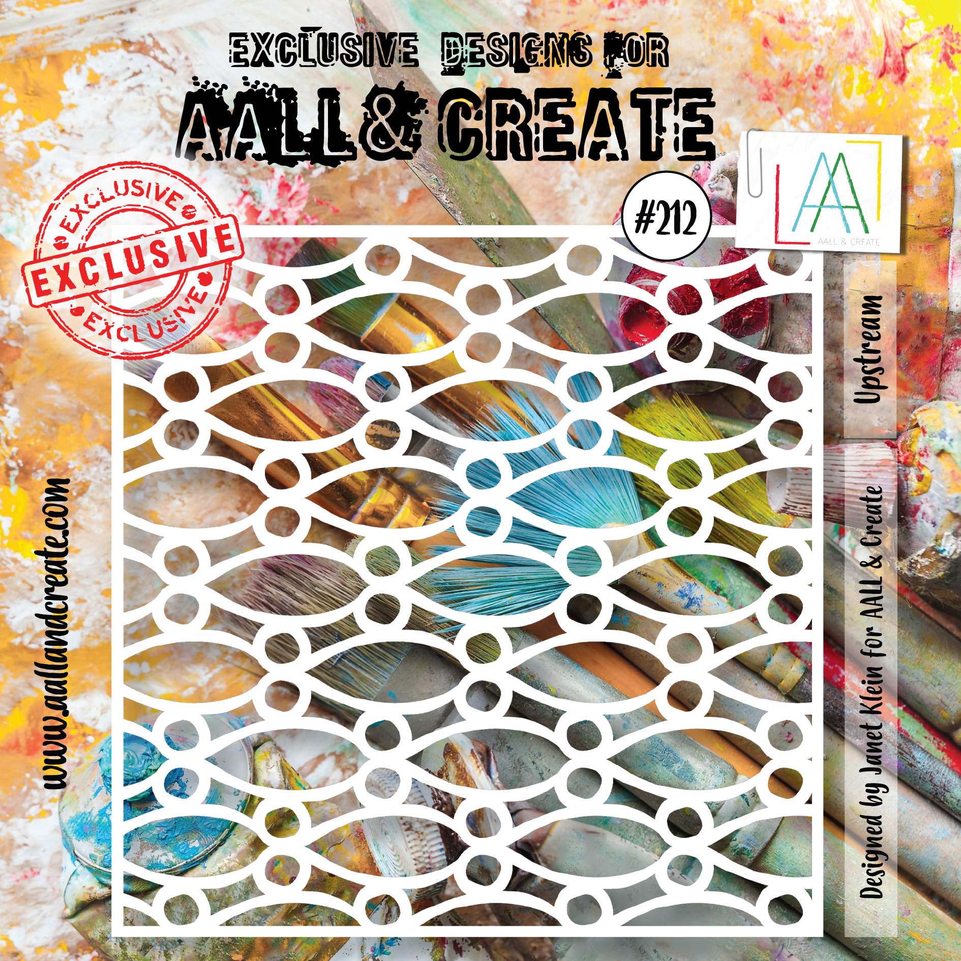 AALL and Create  6"x6" Stencil - 212 - Upstream