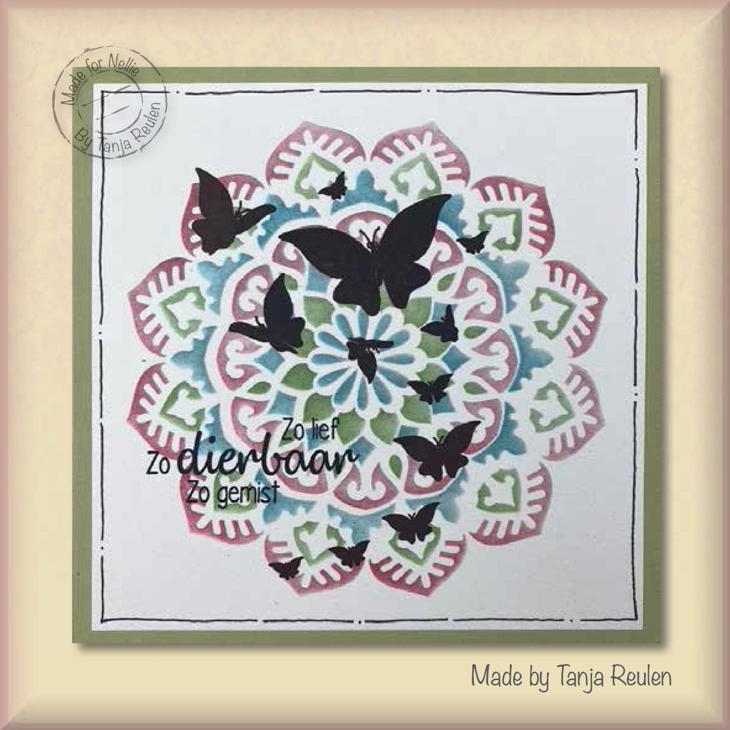 Nellie's Choice Clear Stamp Silhouette Butterflies