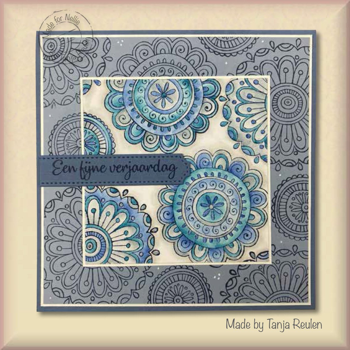 Nellie's Choice Clear Stamp Mandalas Paisley Butterfly