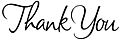 Thank You Rubber Cling Stamp