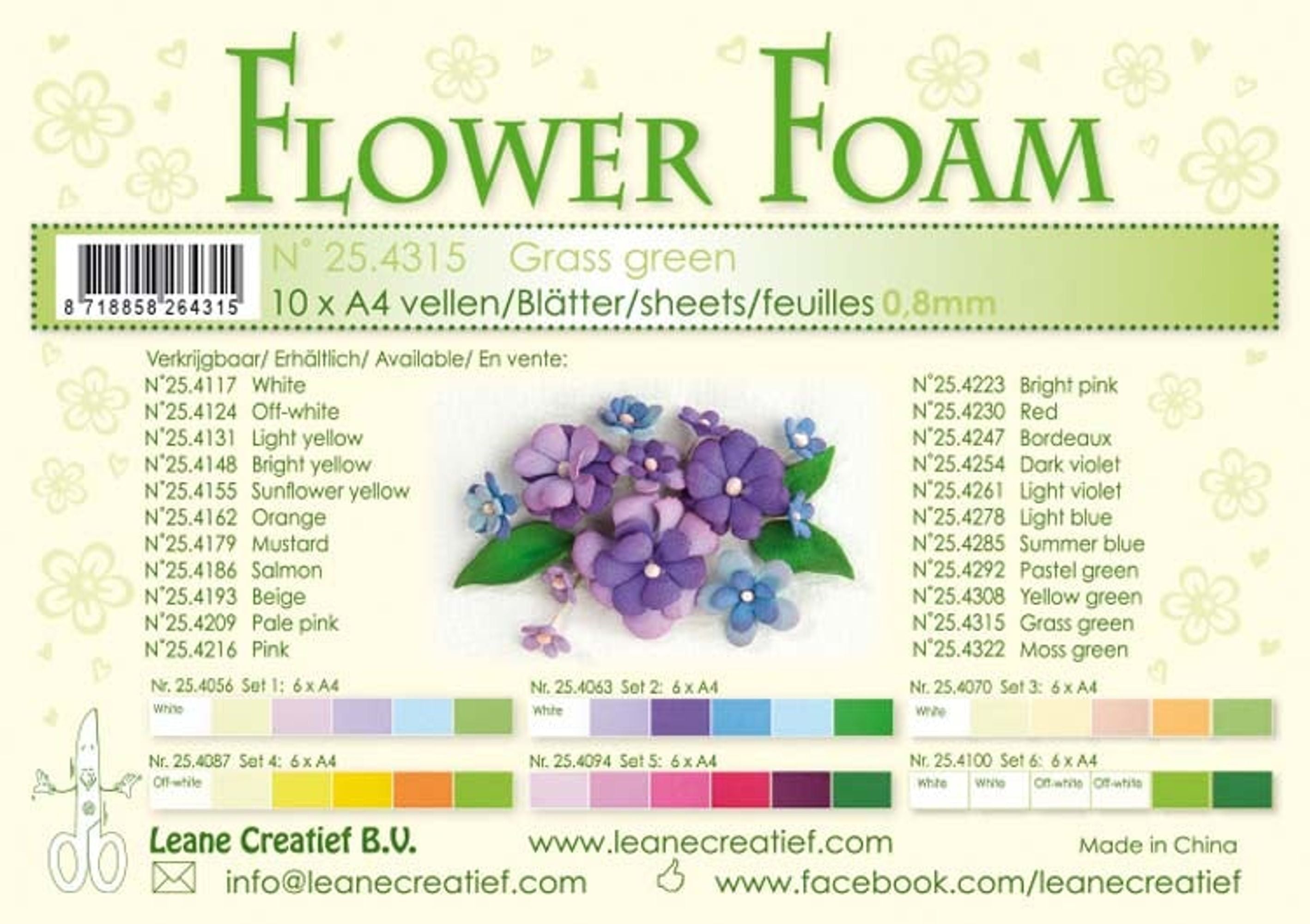 Flower Foam 10 A4 Sheets