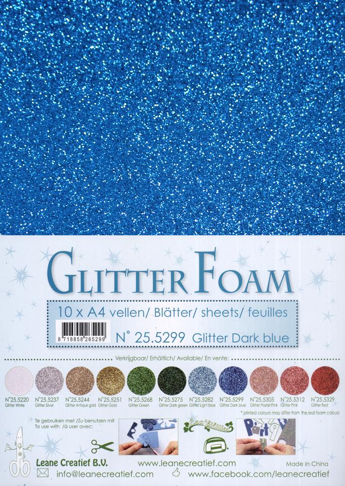 10 Glitter Foam Sheets A4