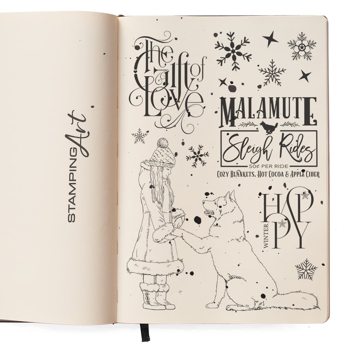 Ciao Bella Clear Stamp Set 6"x8" The Gift of Love