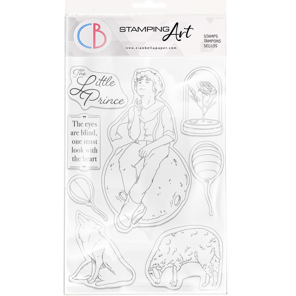 Ciao Bella Clear Stamp Set 6"x8" The Little Prince