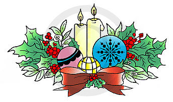 Christmas Centre Piece Rubber Cling Stamp