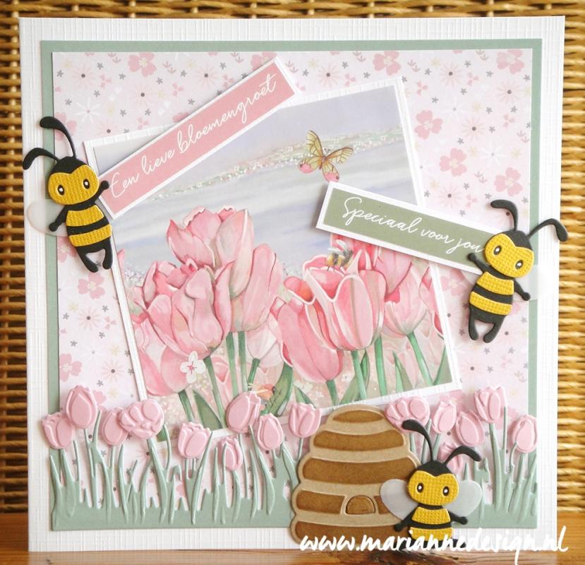 Marianne Design A4 Cutting Sheet - Spring Wishes - Butterflies