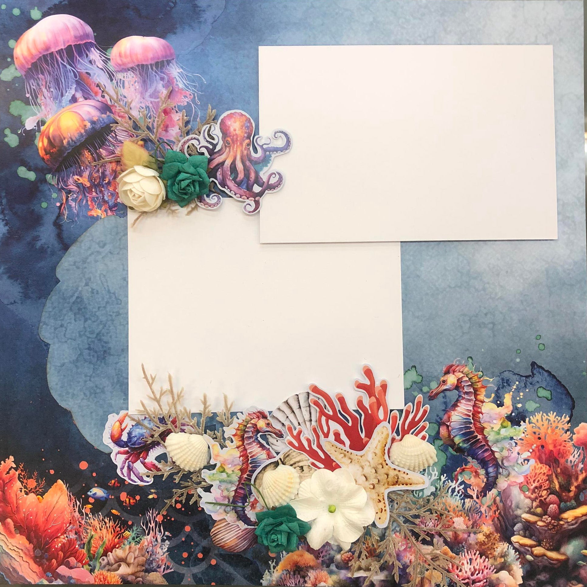 3Quarter Designs Poseidon's Kingdom 12x12 Scrapbook Collection