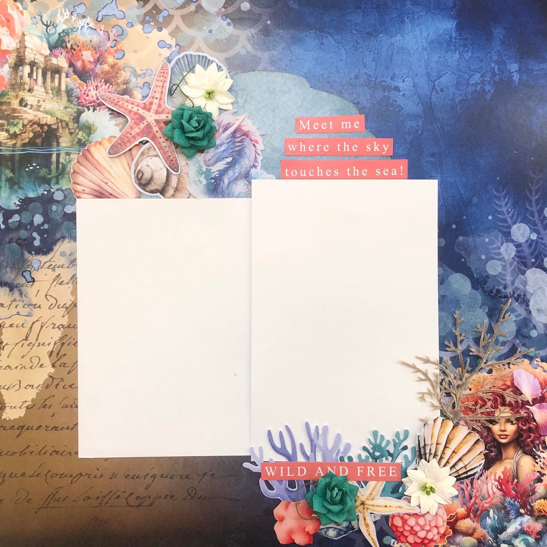 3Quarter Designs Poseidon's Kingdom 12x12 Scrapbook Collection