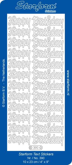 Deco Stickers - Happy Birthday
