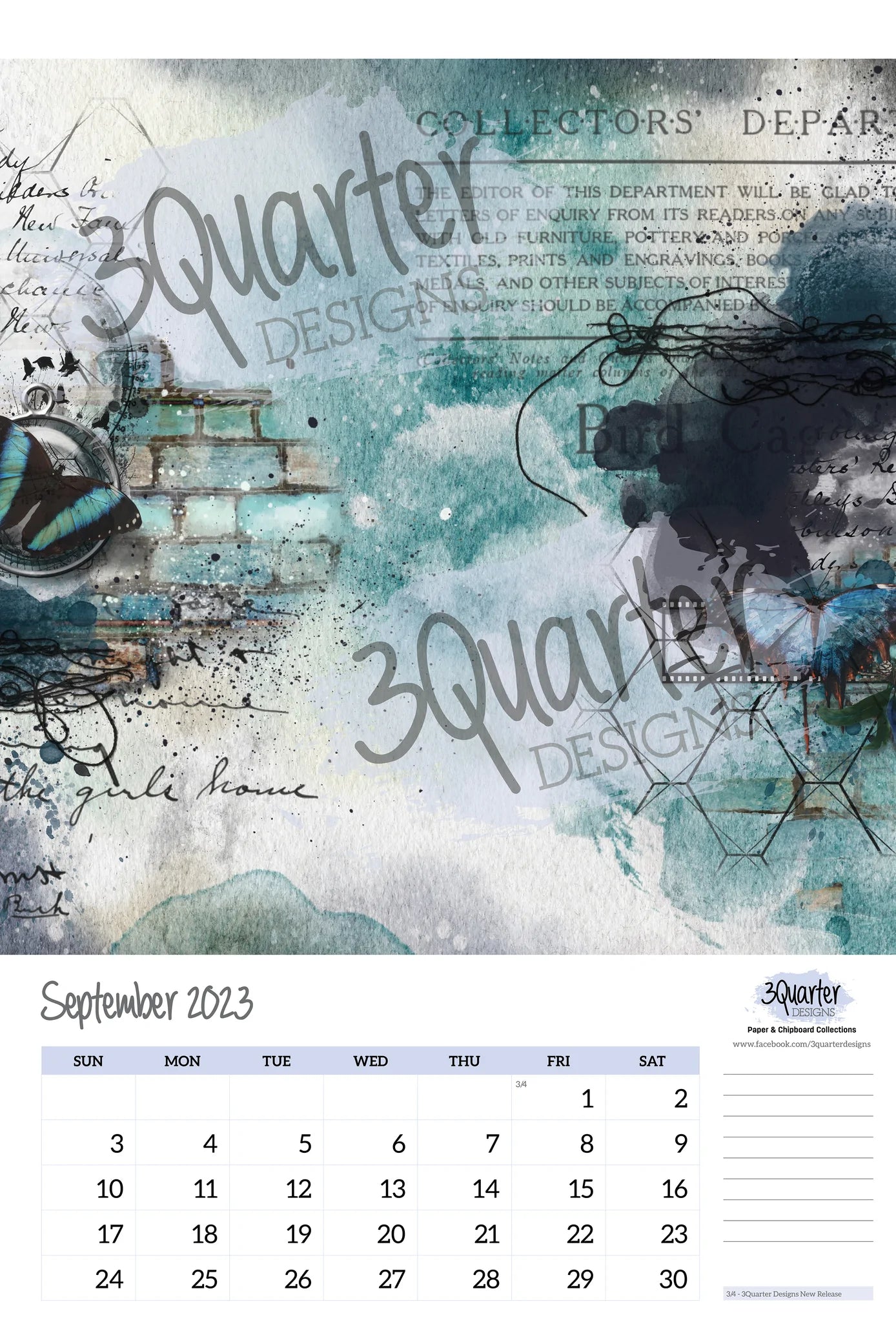 3Quarter Designs - 12 Months Of Crafting Calendar 2023