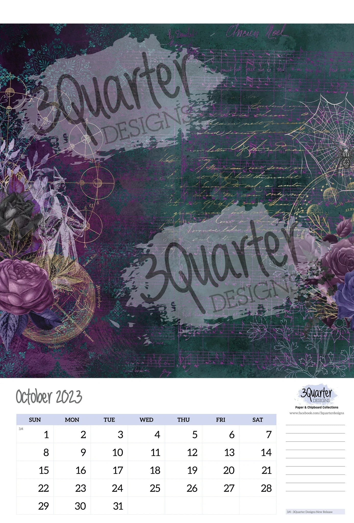 3Quarter Designs - 12 Months Of Crafting Calendar 2023