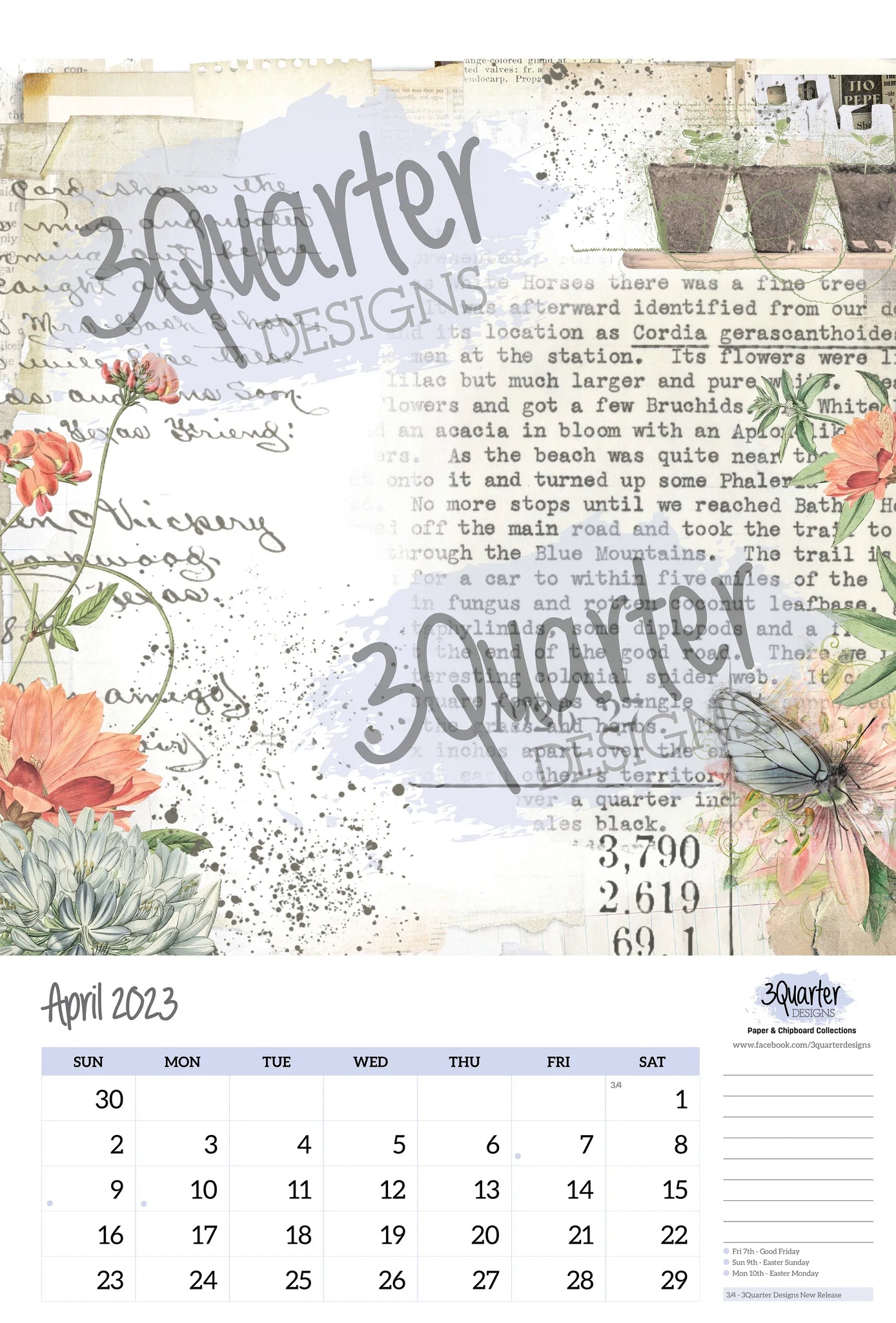 3Quarter Designs - 12 Months Of Crafting Calendar 2023