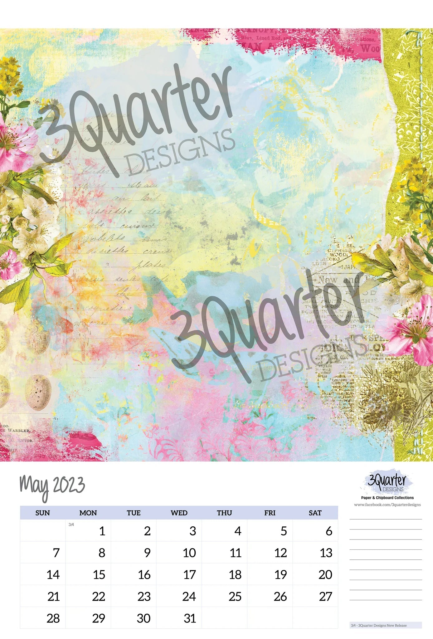 3Quarter Designs - 12 Months Of Crafting Calendar 2023