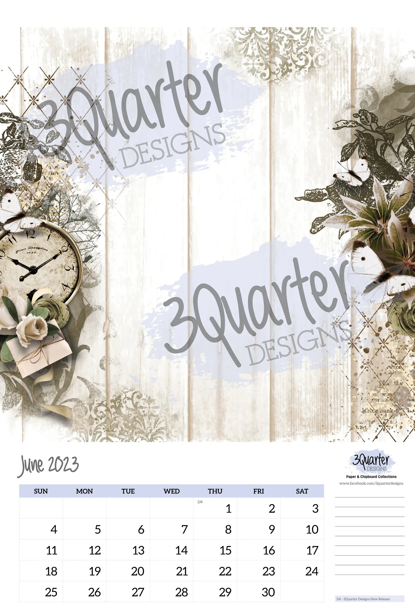 3Quarter Designs - 12 Months Of Crafting Calendar 2023