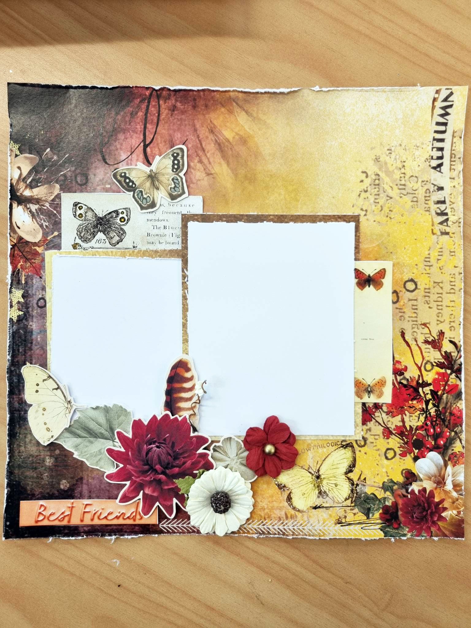 3Quarter Designs - 12" X12" Paper Pack - Autumn Butterfly