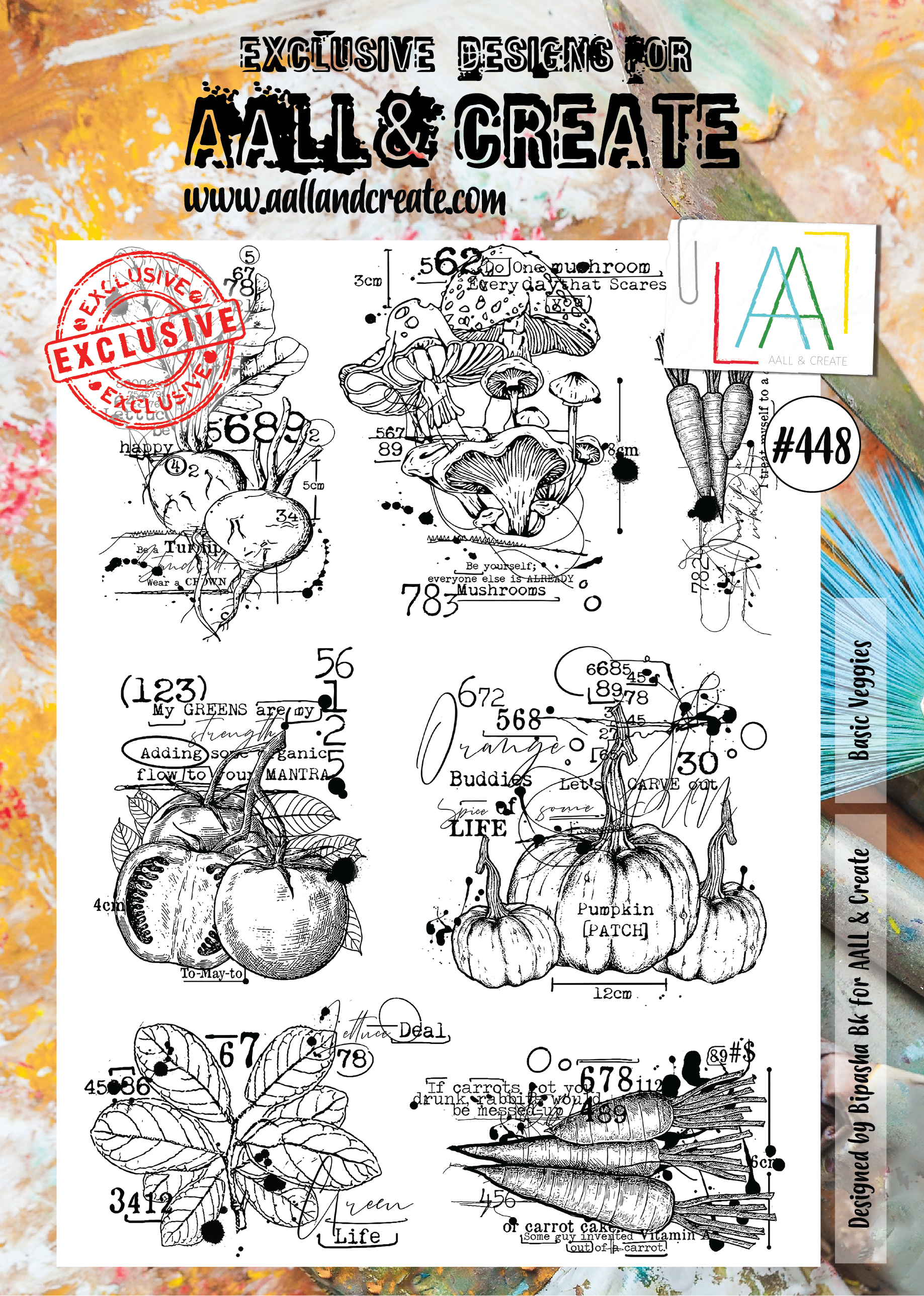 AALL and Create Stamp Set - 448 - Basic Veggies