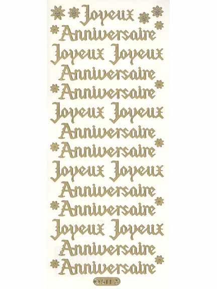 Deco Stickers - Joyeux Anniversaire