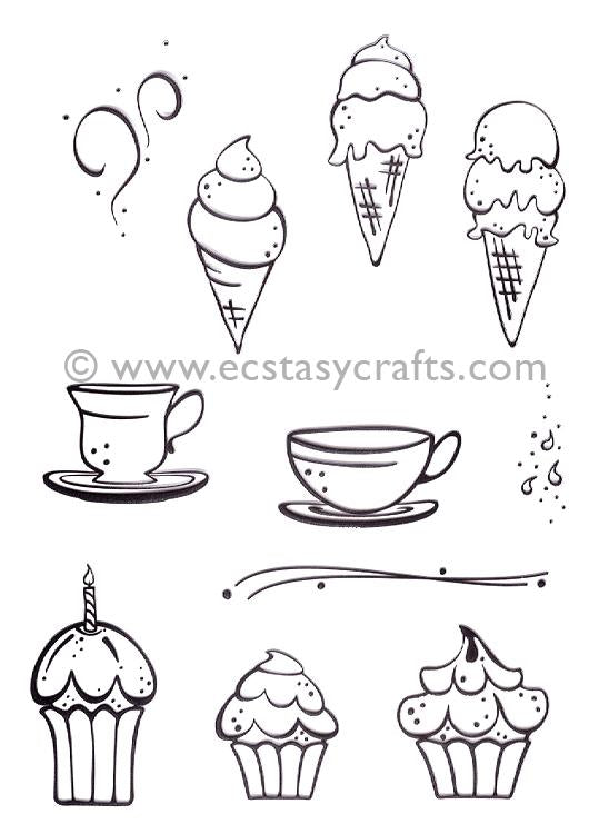 LeCrea Clear Stamp - Tea Time