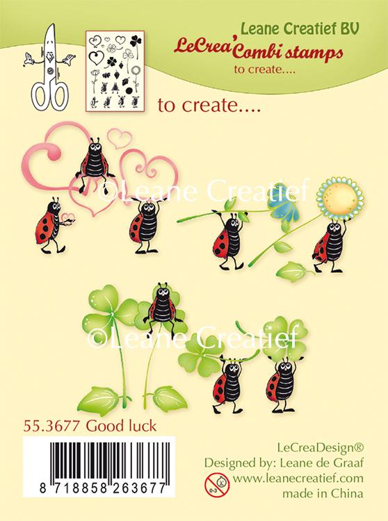 LeCrea Combi clear stamp Good Luck