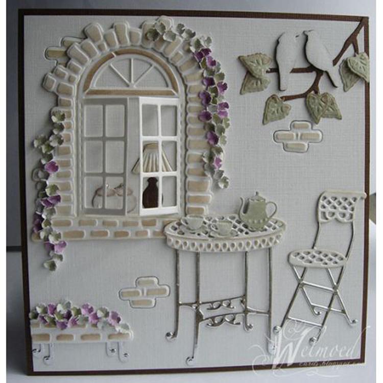 Joy! Crafts Cutting & Embossing Die -3D Fantasy Flower Border