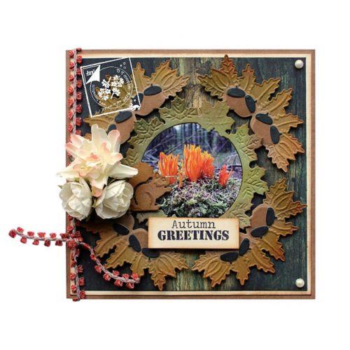 Cutting-emboss die - Acorns & Leaves