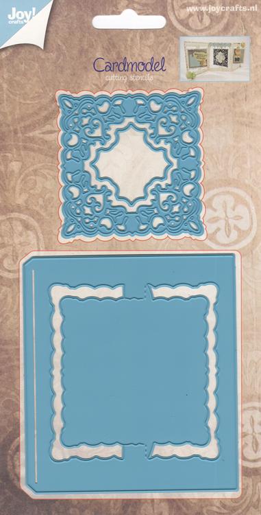 Joy! Crafts Cutting Die - Card Model Square + Chic Stencil