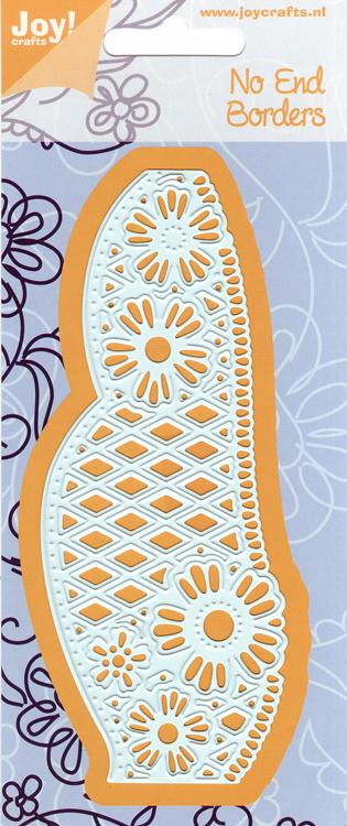 Joy Crafts Cut & Emboss Die - Edge With Carving & Flowers