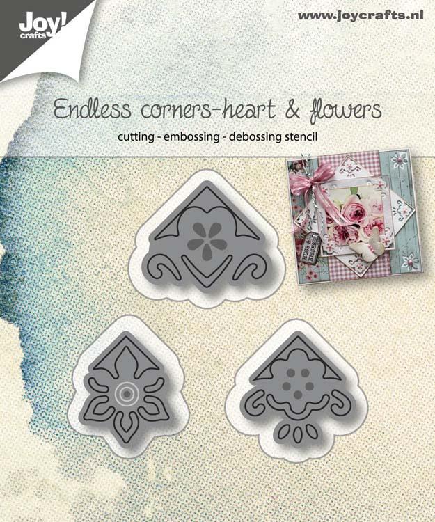 Joy! Crafts Die - Endless corner - Heart and flowers