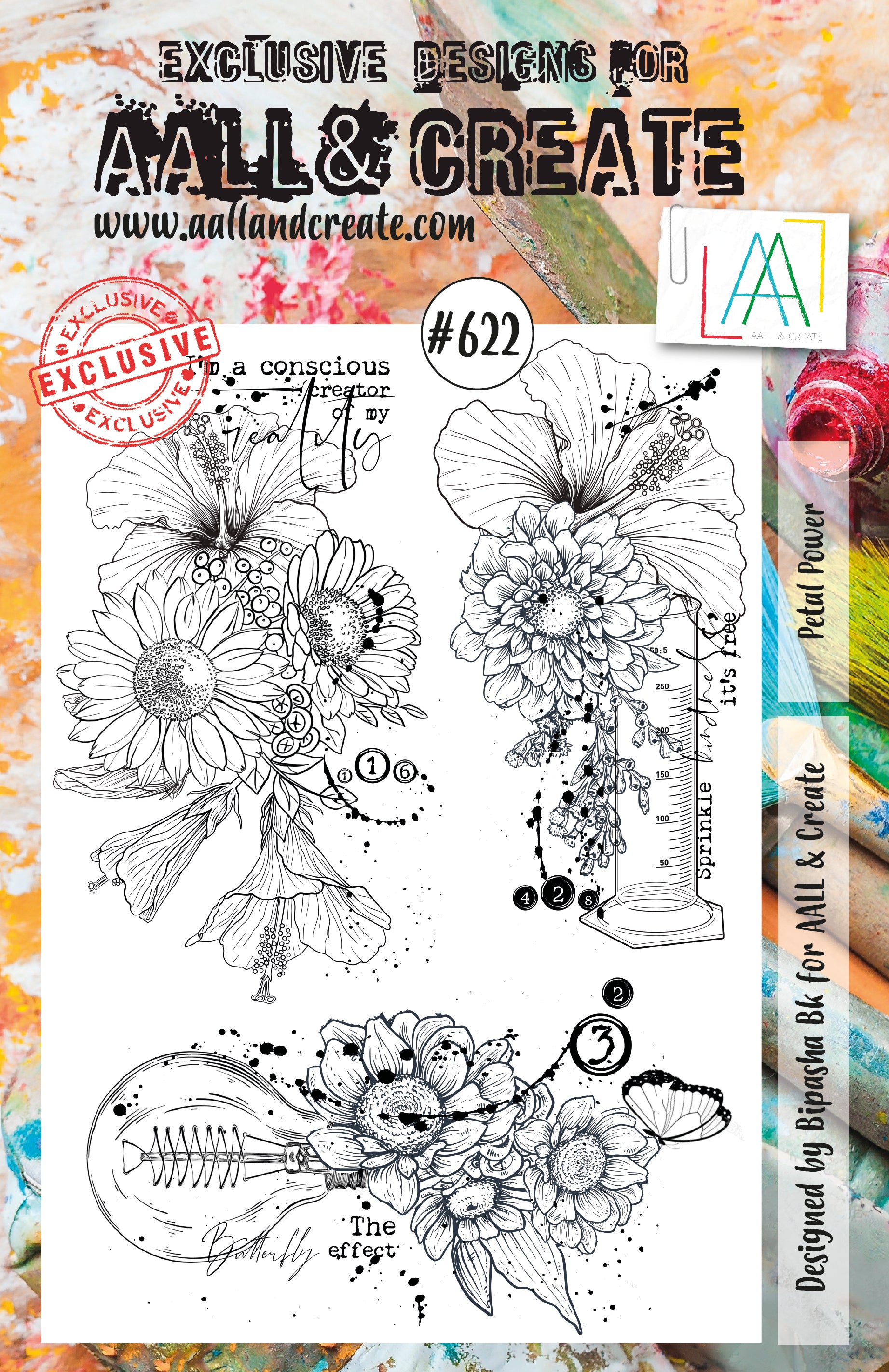 AALL and Create Stamp Set - 622 - Petal Power