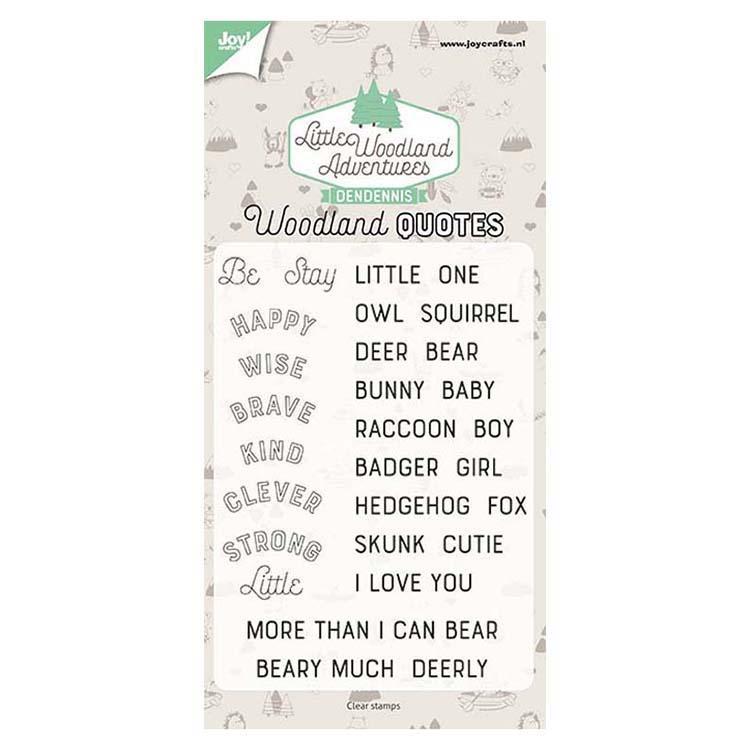 Joy! Crafts Clear Stamp -  Woodland Quotes