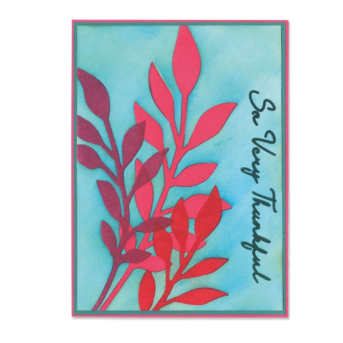 Sizzix A6 Layered Stencils 4PK Cosmopolitan, Frond by Stacey Park