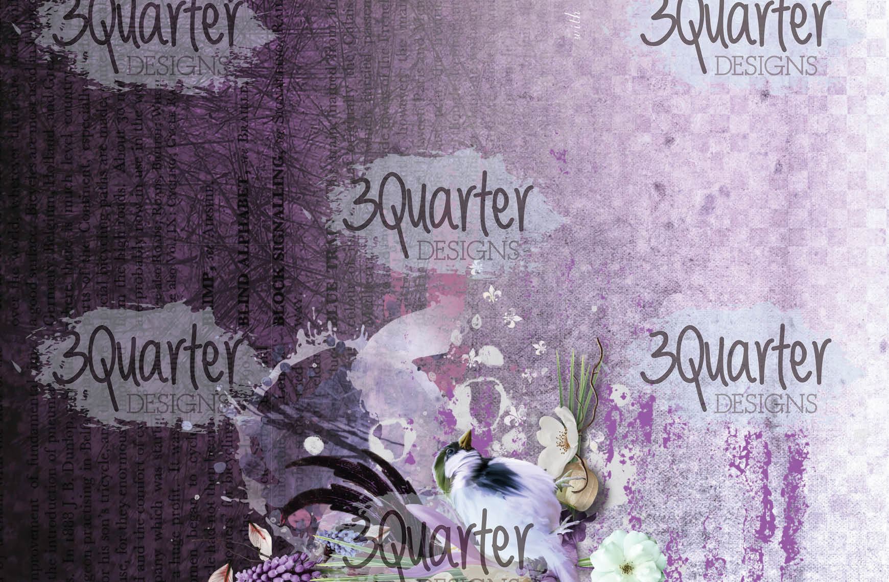 3Quarter Designs - Enchanted Amethyst - Card Kit