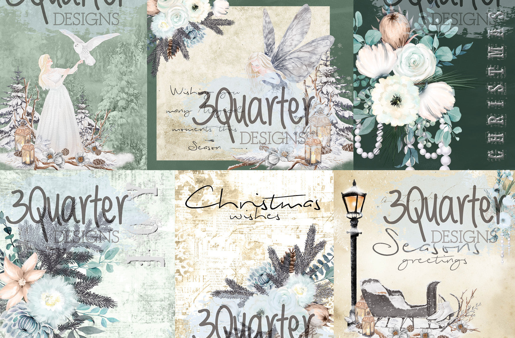 Fairytale Christmas 6x4 card pack