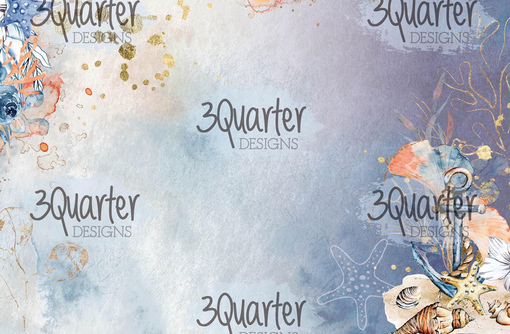 3Quarter Designs - Ocean Lovers - Card Kit