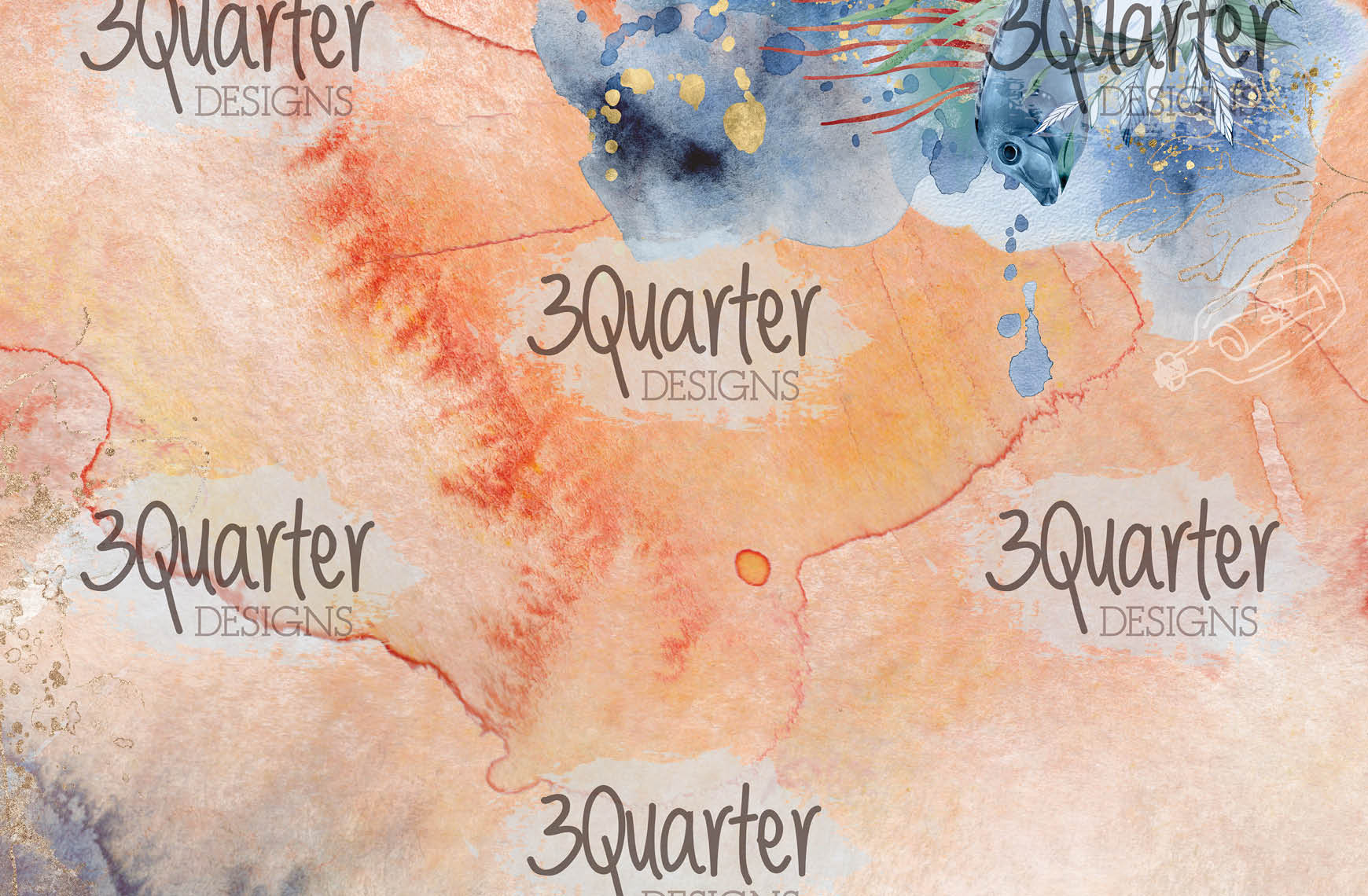 3Quarter Designs - Ocean Lovers - Card Kit